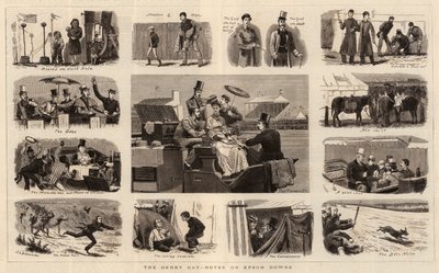 ダービーの日、エプソムダウンに関するメモ 作： John Charles Dollman